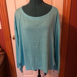 Eileen Fisher aqua tunic XS